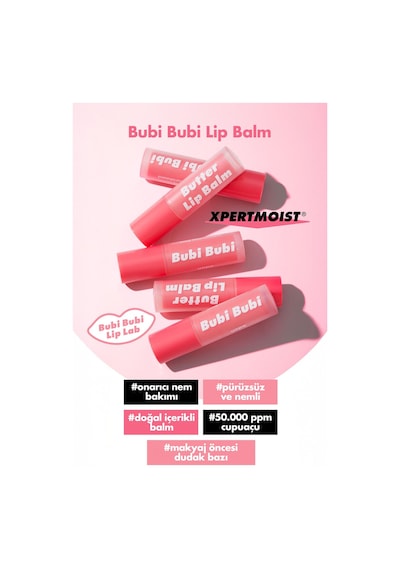 Unpa Yoğun Nemlendirici ve Onarıcı Dudak Nemlendirici UNPA Bubi Bubi Butter Lip Balm