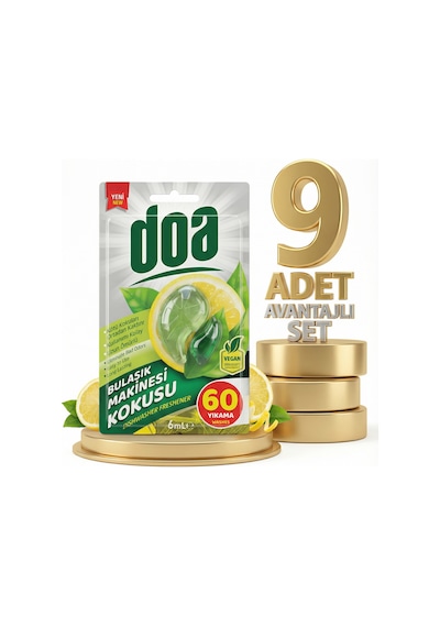 Doa Bulaşık Makinesi Kokusu 60 Yıkama 9x6 Ml