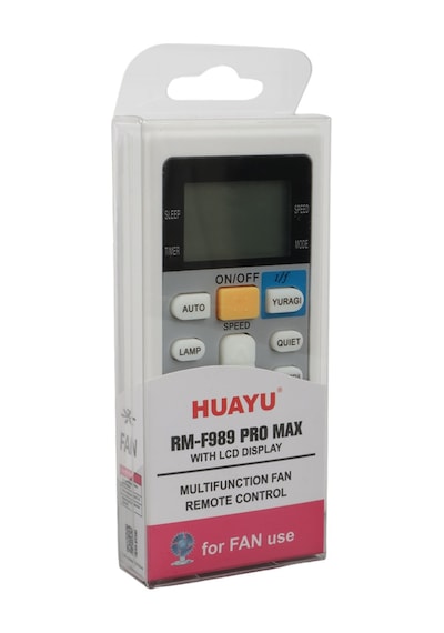 Huayu Rm-f989 Pro Max Universal Lcd Ekranlı Akıllı Vantilatör Kumandası