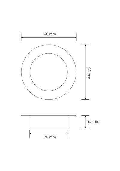 8w Sıva Altı Led Spot Aydınlatma, İç Mekan Led Spot Armatürü Alüminyum Kasa 6500k Beyaz Işık Rio Vl491008 Çok Renkli