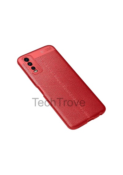 Vivo Y20s Kılıf Deri Extra Korumalı Slikon Kapak