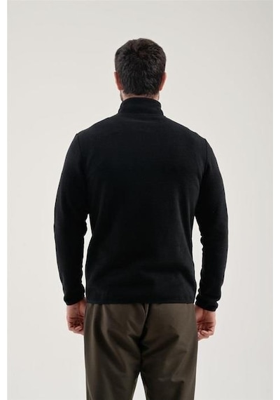 Exuma Yarım Fermuarlı Polar 2312002-Black Siyah