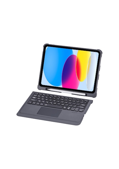 Apple Uyumlu iPad Pro 12.9 3. 4. 5. Nesil Kılıf Led Işıklı Magnetik Standlı Klavyeli Kılıf Kılıf