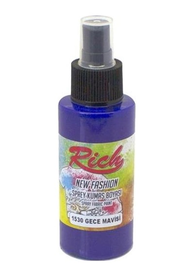Rich New Fashion Sprey Kumaş Boyası 100 Cc. 1530 Gece Mavisi