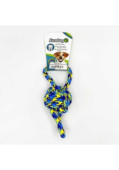 Eurodog Diş İpi İki Hlk.tek Düğ.yeş.sarı Mavi 20cm