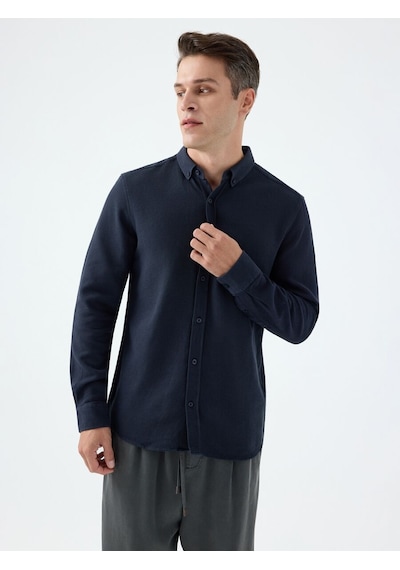 LOFT Regular Fit Erkek Gömlek U.kol Koyu Lacivert LOFT Regular Fit Erkek Gömlek U.kol Koyu Lacivert
