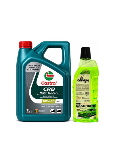 Castrol 10W-30 Tection F-tr Mını-truck 7 L + Oto Şampuan 1000 ML