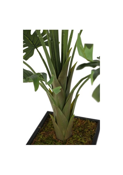 Yapay Çiçek Deposu Bölünmüş Yapraklı Yapay Isviçre Deve Tabanı Ağacı Monstera Deliciosa