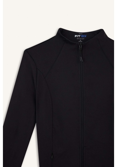 Defacto Defactofit Slim Fit Dar Kesim Dik Yaka Hırka E9676ax25aubk81 Siyah