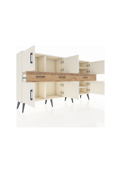 Arges Konsol 5 Raflı 3 Çekmeceli 8 Kapaklı 176x30x99 Aytaşı-aytaşı/çam Aytası/atlas Çam - Aytası Arges Konsol 5 Raflı 3 Çekmeceli 8 Kapaklı 176x30x99 Aytaşı-aytaşı/çam Aytası/atlas Çam - Aytası