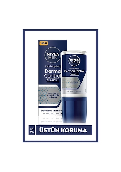 Nivea Men Derma Control Clinical Erkek Roll-On Deodorant 50 ML