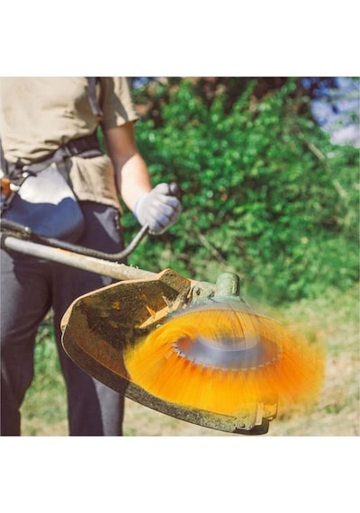 11889 Tırpan Makinasına Plastik Halı Fırçası 8" 200mm