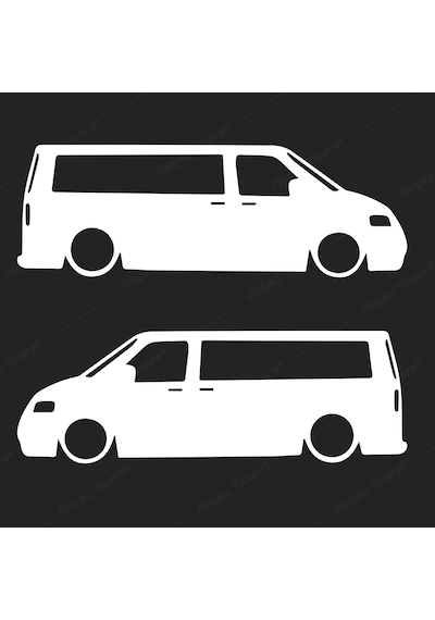 Volkswagen Caravelle Sticker Caravelle Gölge Sticker Araç Sticker