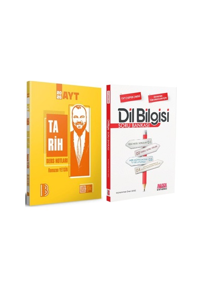 Benim Hocam 2026 Ayt Tarih Ders Notları Ve Akm Dil Bilgisi Soru Bankası Seti 2 Kitap