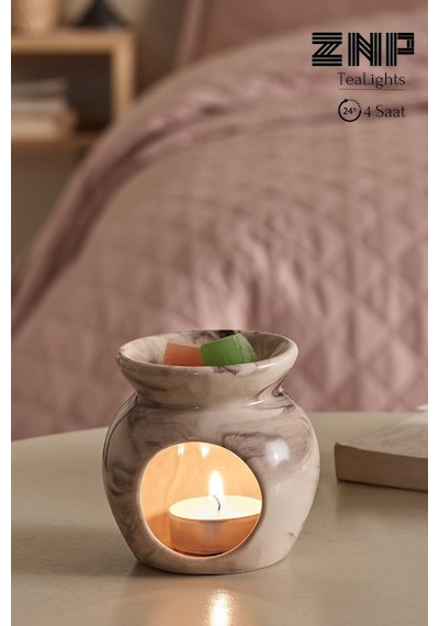 10 Adet Vanilya Kokulu Tealight Mum 4 Saat Yanar Dekoratif Mumluk Mumu Krem
