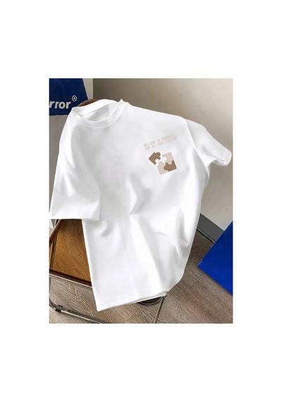 Tarzsokak Unisex Believe In Yourself Baskılı Tasarım Beyaz