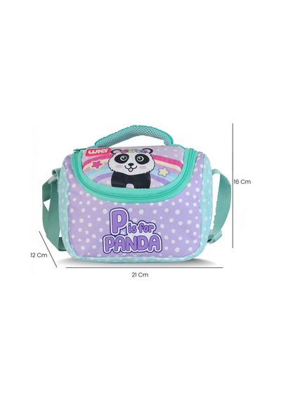 Crowned Panda Kız Çocuk Okul Seti Mor-su Yeşili