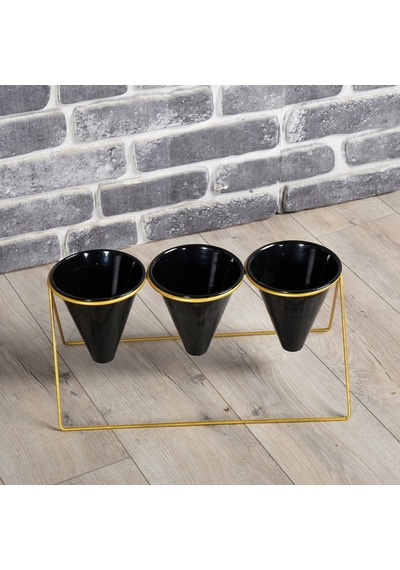 Fullreyon Vıpclass 3 Saksılı Metal Çiçek Standı - Saksılar Dahil - Vgs Diğer