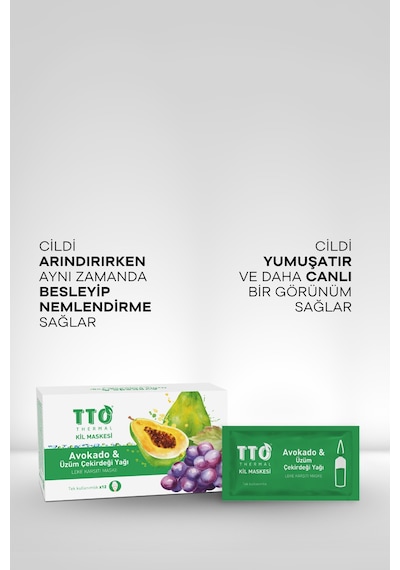 Tto Thermal Kil Maskesi Karma Kutu – Gözenek Arındırıcı & Dengeleyici Maske