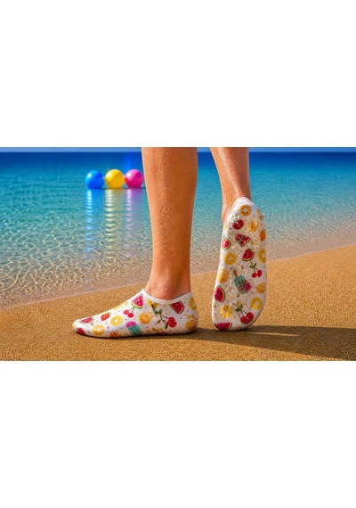Gripptoes Kaymaz Damla Tabanlı Deniz&havuz Çorabı C2 Çok Renkli