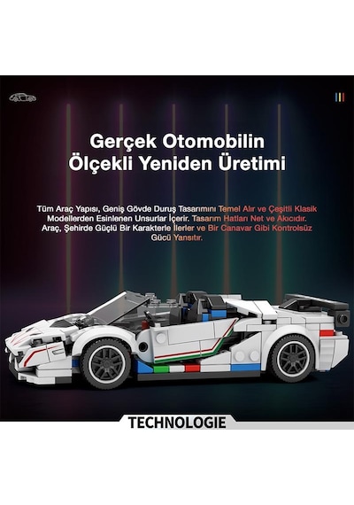 Reobrix Creator 687 Lamborghini Svj Spor Araba Yaratıcı Yapı Blok Seti Building Blocks - 348 Parça