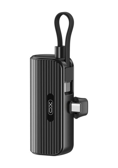 20w Pd Hızlı Şarjlı Dahili Type-c Kablolu Ve Standlı Mini Powerbank 5000 Mah Taşınabilir Şarj Cihazı Beyaz