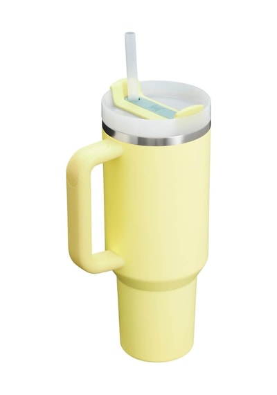 Stanley Quencher Pipetli Termos Bardak, Sarı Pomelo , 0.89 Litre Çok Renkli