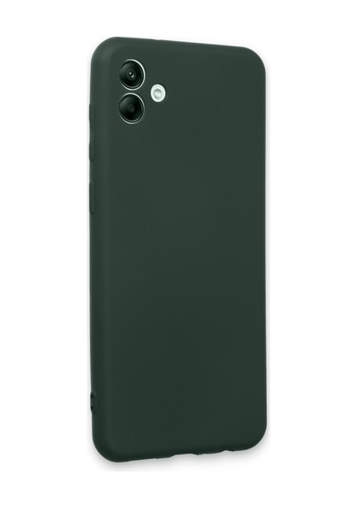 Newface Samsung Uyumlu Galaxy A04e Kılıf First Silikon - Koyu Yeşil Koyu Yeşil