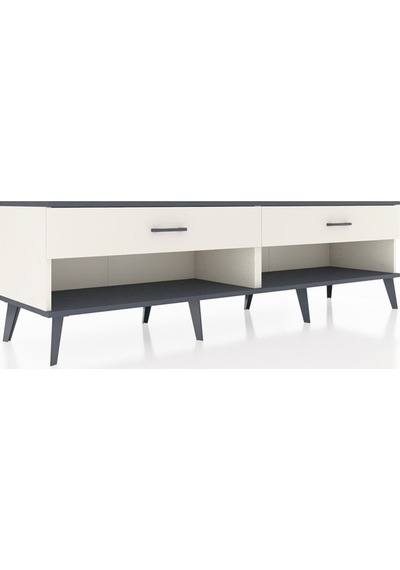Hyperion Tv Ünitesi 2 Çekmeceli 176x44x51 Aytaşı-antrasit/aytaşı Antrasıt/aytası Hyperion Tv Ünitesi 2 Çekmeceli 176x44x51 Aytaşı-antrasit/aytaşı Antrasıt/aytası