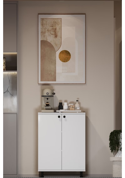 Miora Modern Çok Amaçlı Ayaklı Dolap 2 Kapaklı Raflı Mutfak Banyo Balkon Ayakkabılık Dolabı Beyaz Miora Modern Çok Amaçlı Ayaklı Dolap 2 Kapaklı Raflı Mutfak Banyo Balkon Ayakkabılık Dolabı Beyaz