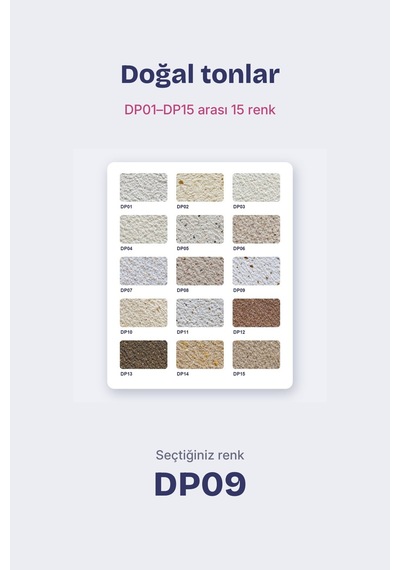 Depka Pamuk Sıva Dp09 2 Kg 7-8 M² İpek Sıva Alternatifi Isı Ve Ses Yalıtımlı Dekoratif Sıva