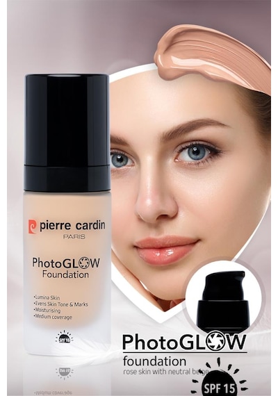 Pierre Cardin Photoglow Aydınlık Veren Fondötenn Rose Skin With N 30 ML