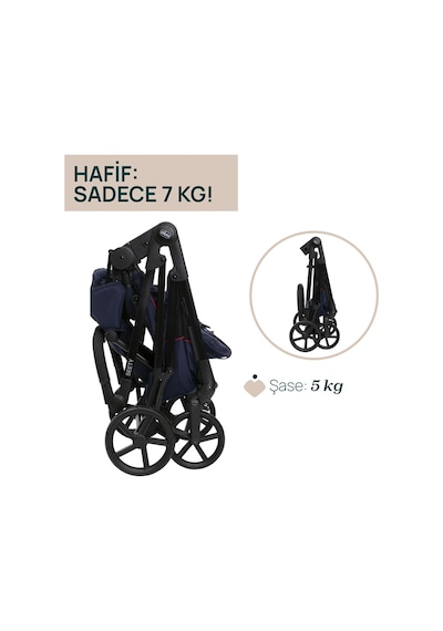 Chicco Seety Bebek Arabası Oxford Blue 04087097790000