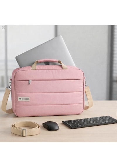 Honor Pad 10 12.1 İnch Tablet İle Uyumlu Tablet Notebook Macbook Evrak Çantası Pembe Al5496