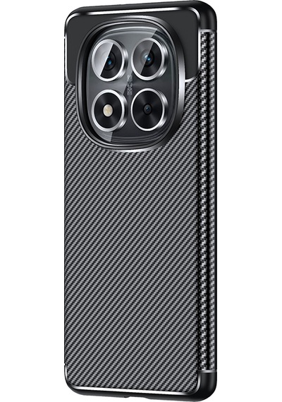Xiaomi Poco X7 Kılıf Negro Karbon Tasarım Silikon Kılıf Siyah
