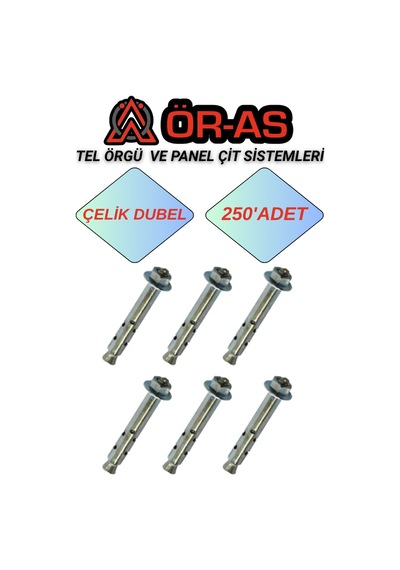 Çelik Dubel 250 Adet