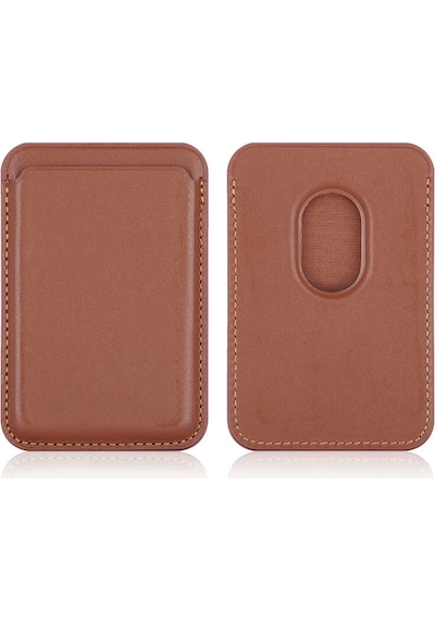Smcase Apple Uyumlu iPhone 13 Pro Max Kılıf Kartlıklı Cardsafe Deri Mıknatıs