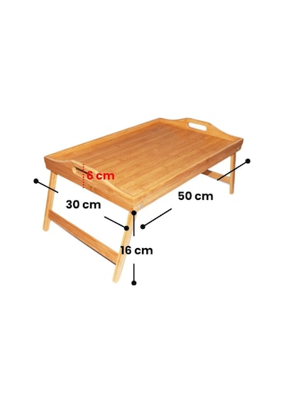 Mithra Life Katlanır Ayaklı Portatif Bambu Yatak Koltuk Piknik Keyif Tepsisi Mıt1142 Bambu