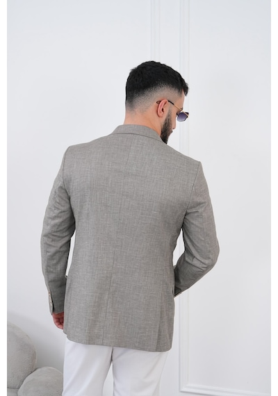 Dupont Classics Dupont Slim Fit Mono Yaka 6 Drop Çift Yırtmaç Keten Erkek Blazer Ceket - Nefes Alabilir Hafif Ceket Acı Kahverengi Dupont Classics Dupont Slim Fit Mono Yaka 6 Drop Çift Yırtmaç Keten Erkek Blazer Ceket - Nefes Alabilir Hafif Ceket Acı Kahverengi