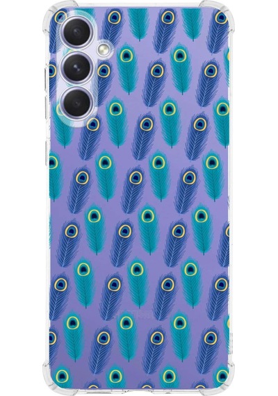 Samsung Galaxy A26 İle Uyumlu Nazar Boncuğu 4 Baskılı Şeffaf Köşe Korumalı Antişok Kılıf