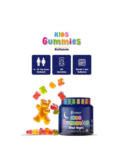 Gummies Good Night Kıds 60 Çiğnenebilir Form