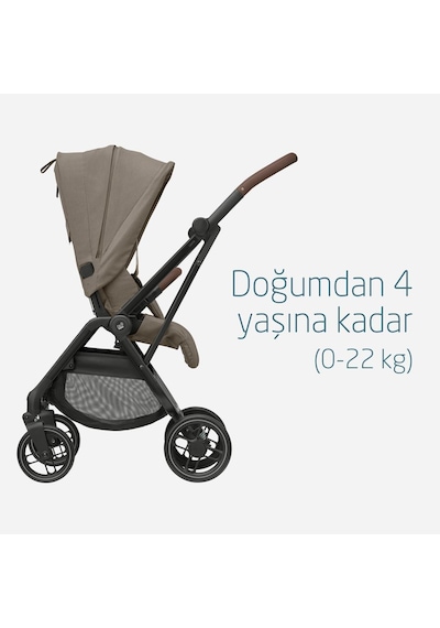 Maxi-Cosi Leona2-Pebble 360 Pro Tek Elle Katlanabilen Çift Yönlü Seyahat Sistem Bebek Araba Truffle