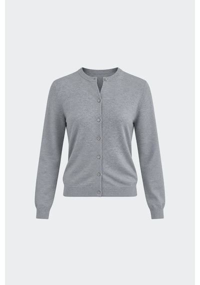 Suud Collection Gri Lea Triko Hırka