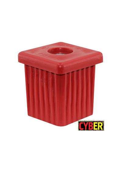 M12 Somunlu Plastik 40x40 İç Tapa (kırmızı)