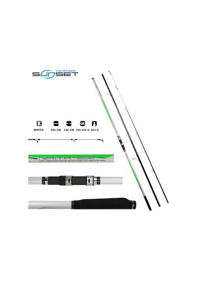 Sunset Nikita Surf Kamışı Power Kw 420 Cm 3 Parça 100-250gr 1