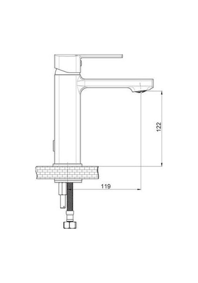 Gpd Pedra Mlb160-S-Mbb160 Banyo + Lavabo + Sürgülü Duş Seti Siyah