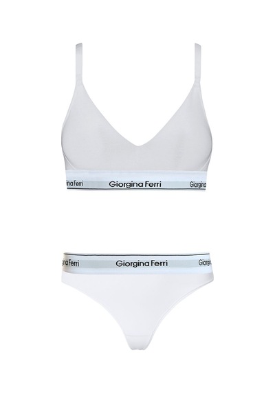 Giorgina Ferri 2 Li Set Kadın Günlük Kullanıma Uygun Spor Sütyen+ Tanga Külot Kelly