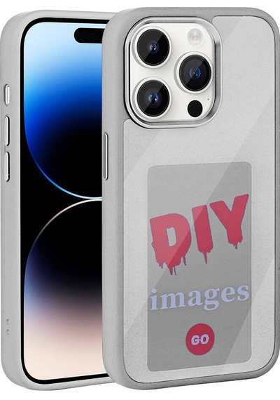 Subutu Apple Uyumlu iPhone 14 Pro Max Sbt Ekranı Yansıtan Akıllı Nfc Kılıf-gri Gri