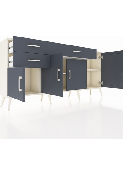 Arges Konsol 3 Raflı 3 Çekmeceli 4 Kapaklı 176x30x83 Aytaşı-antrasit/antrasit Antrasit/antrasit Arges Konsol 3 Raflı 3 Çekmeceli 4 Kapaklı 176x30x83 Aytaşı-antrasit/antrasit Antrasit/antrasit