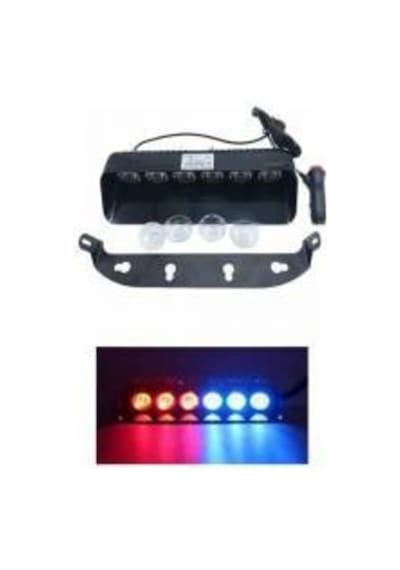 Cam Içi Vantuzlu Makam / Off Road Araçları Için Modlu Ledli - Kırmızı Beyaz